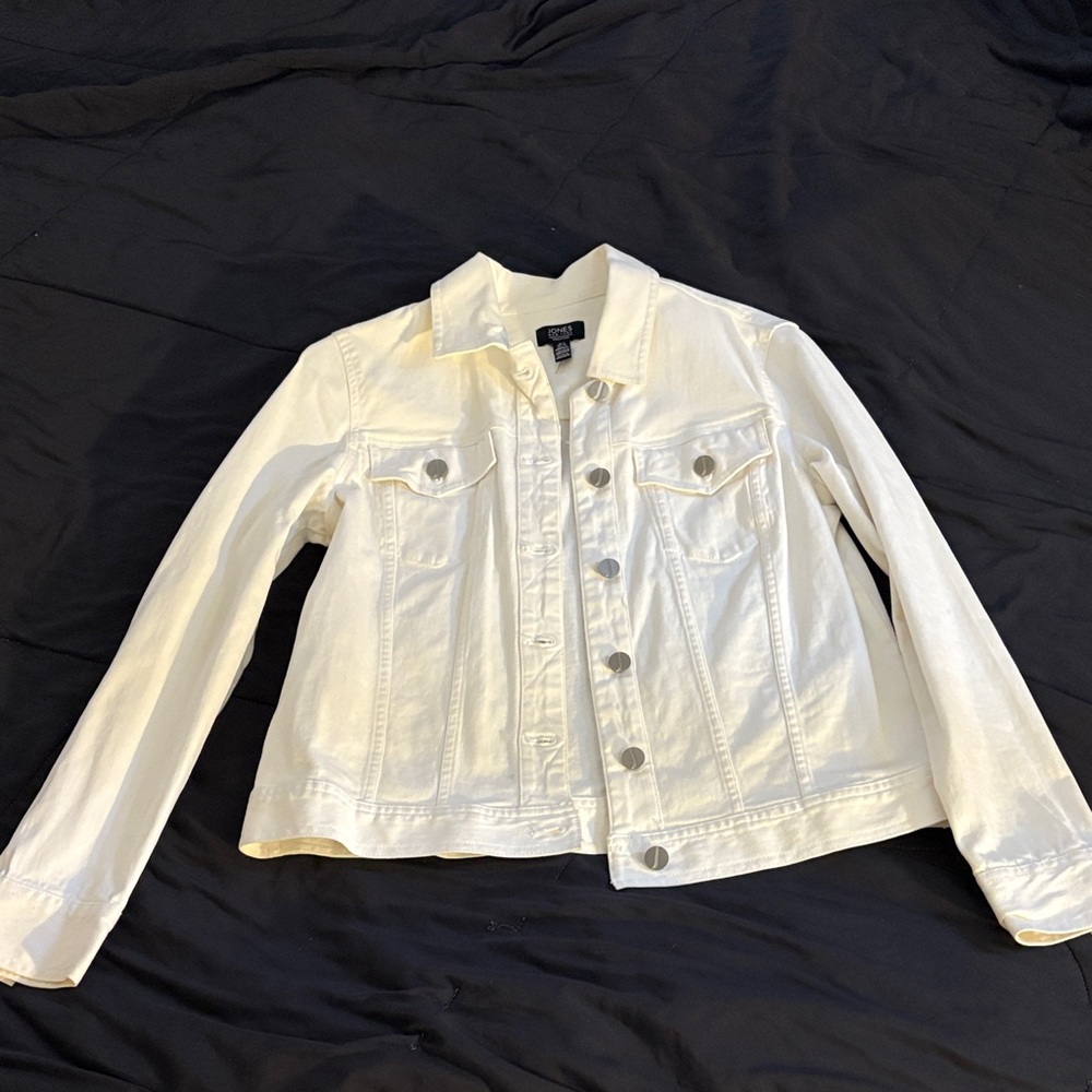 Jones New York Off-White Denim Jacket
